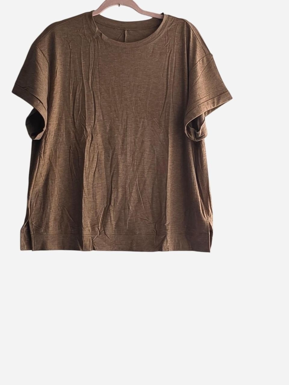 Women's Relaxed Crewneck Top - Brown